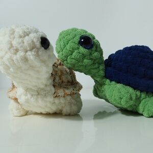 Homemade Crochet Turtles